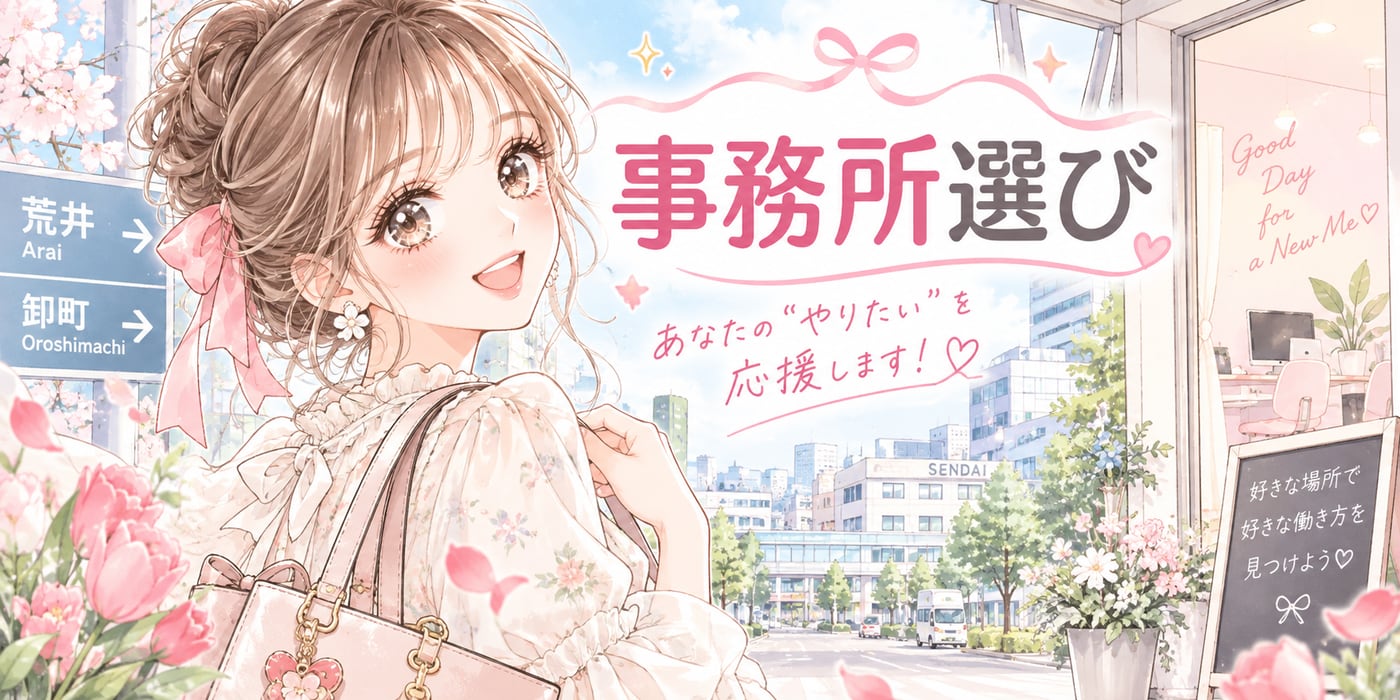 事務所選びのイラスト