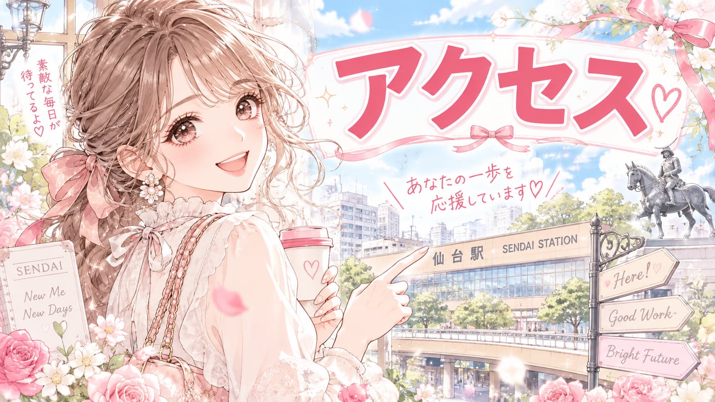 アクセスのイラスト