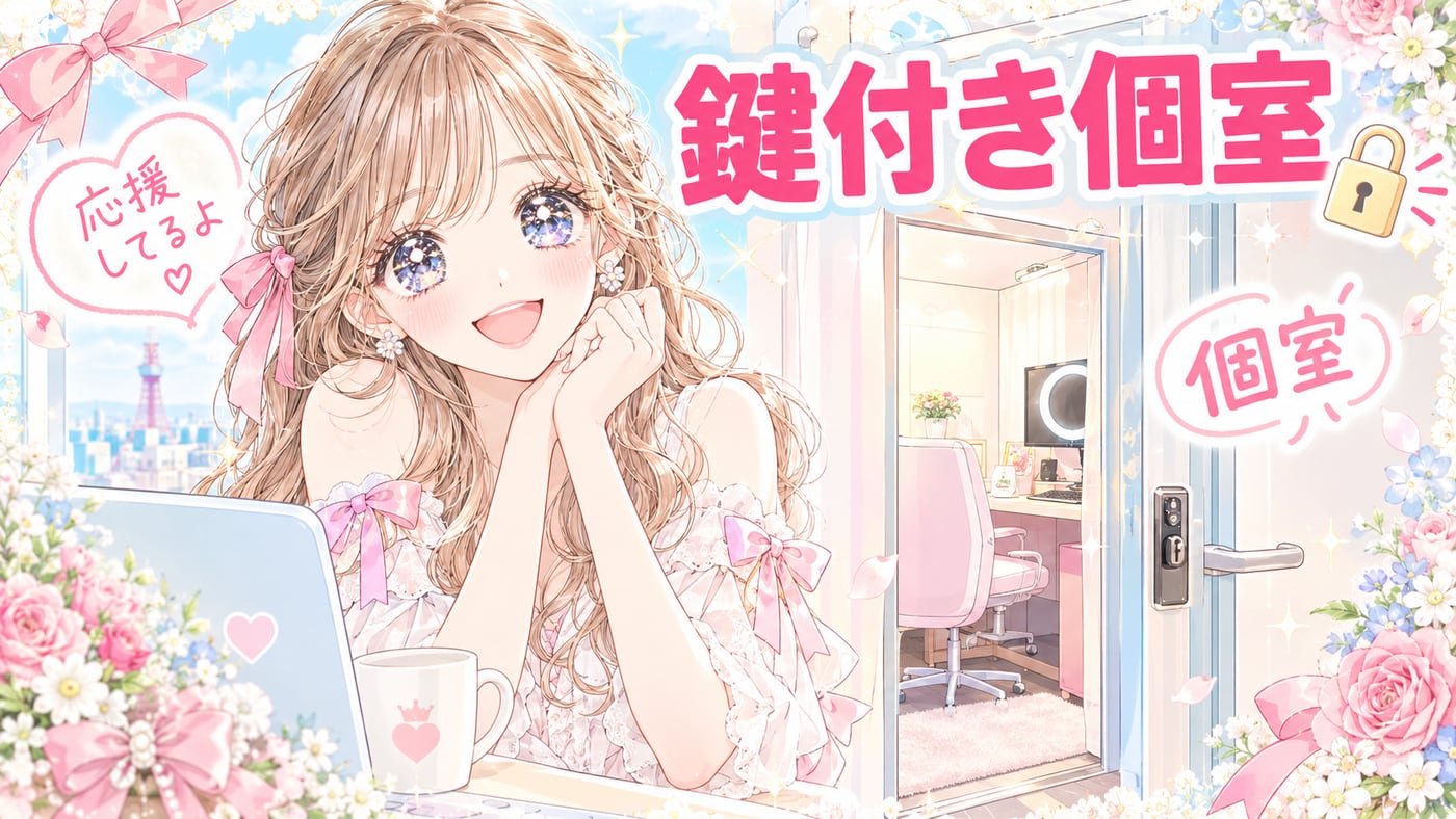 鍵付き個室・個室のイラスト