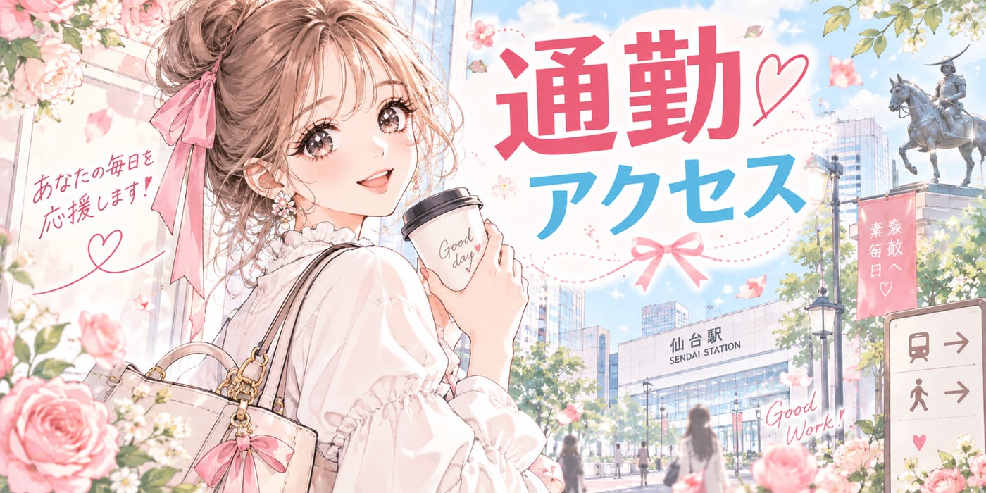 通勤・アクセスのイラスト