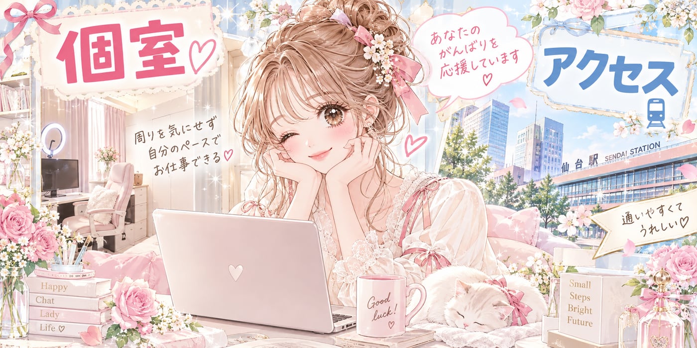 個室・アクセスのイラスト