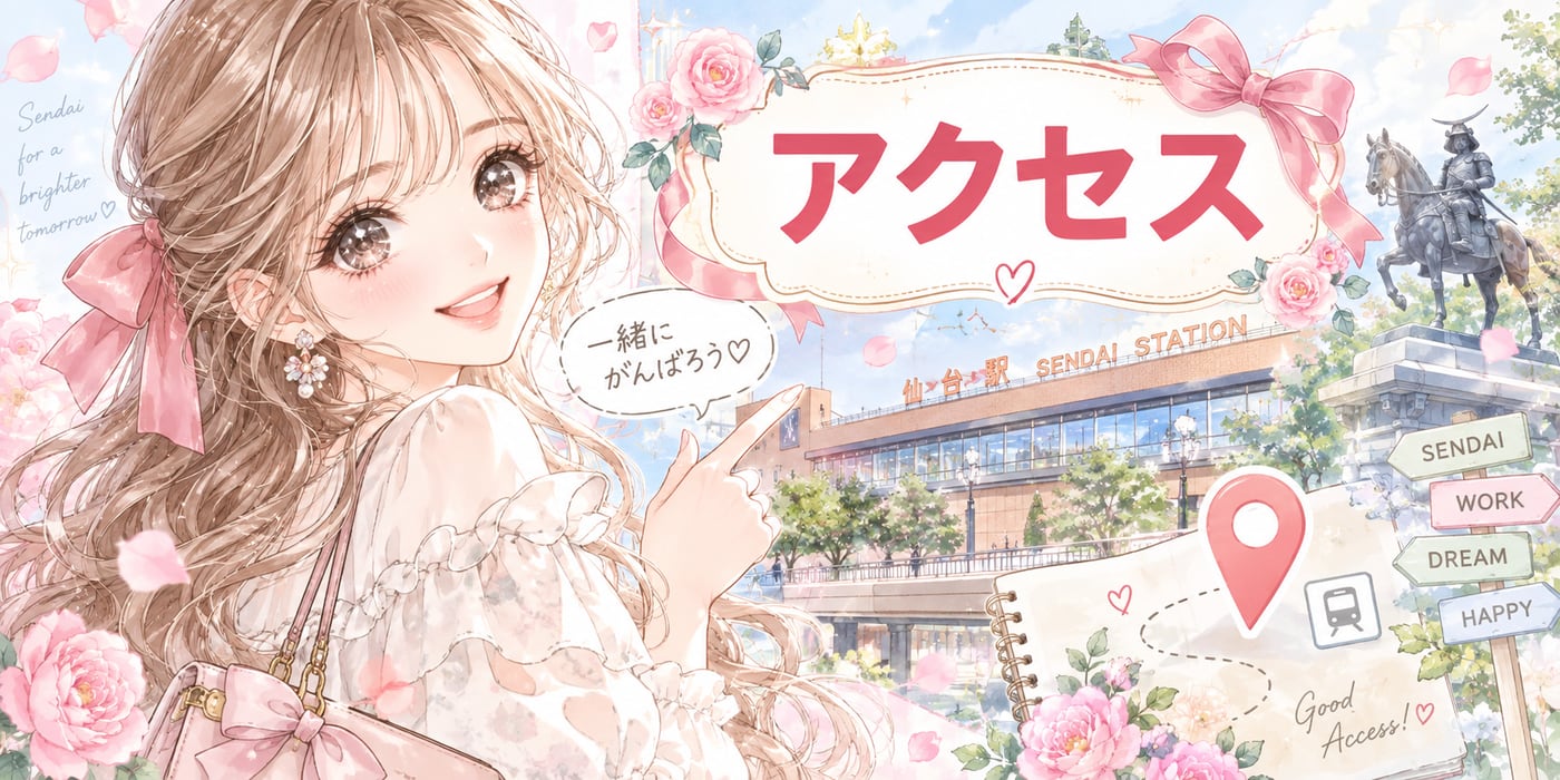 アクセスのイラスト