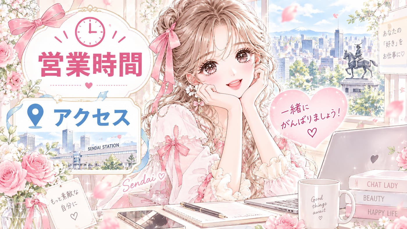 営業時間・アクセスのイラスト