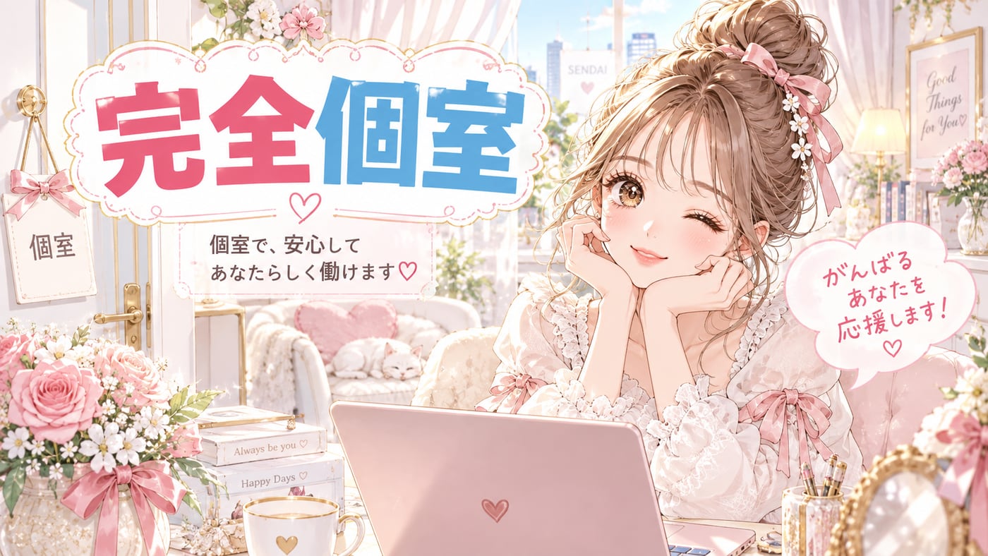 完全個室・個室のイラスト