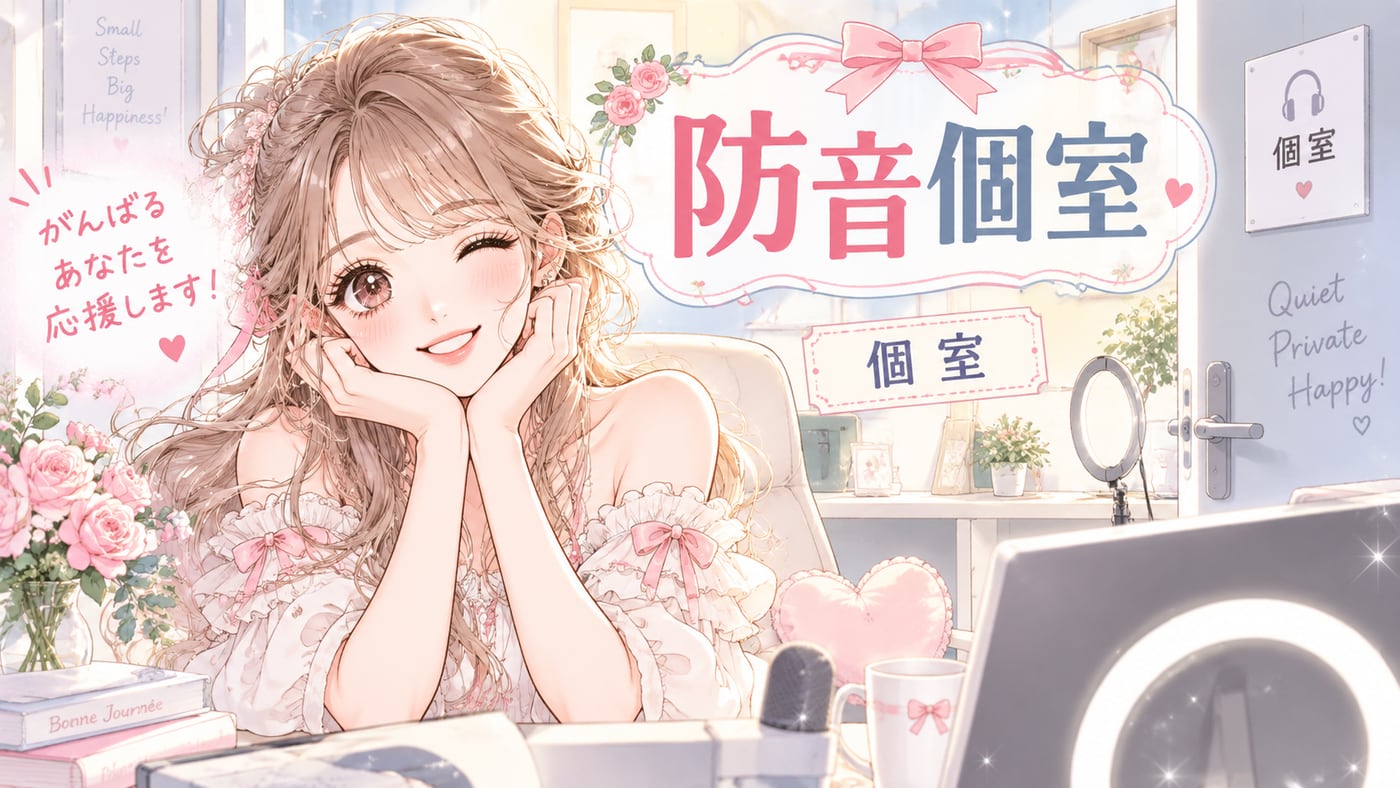 防音個室・個室のイラスト