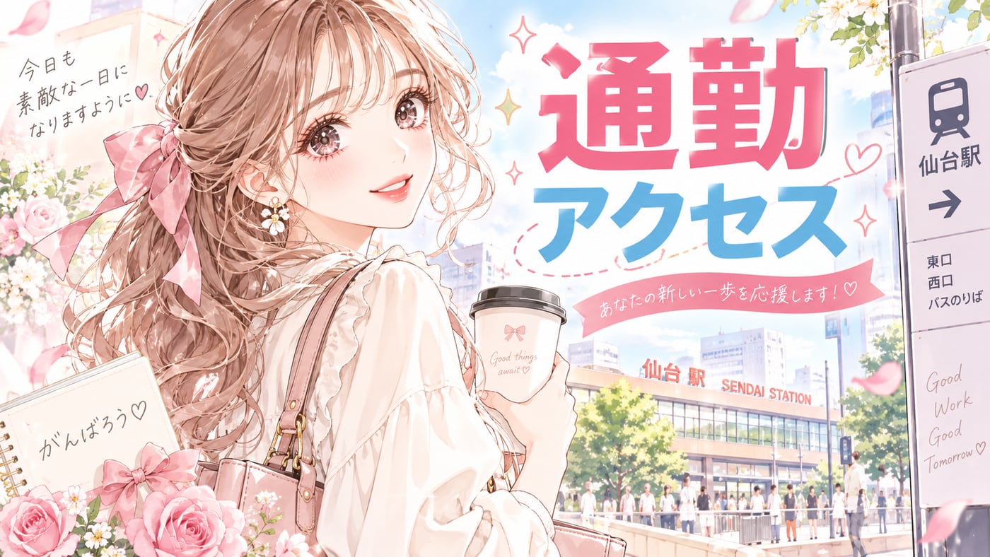 通勤・アクセスのイラスト