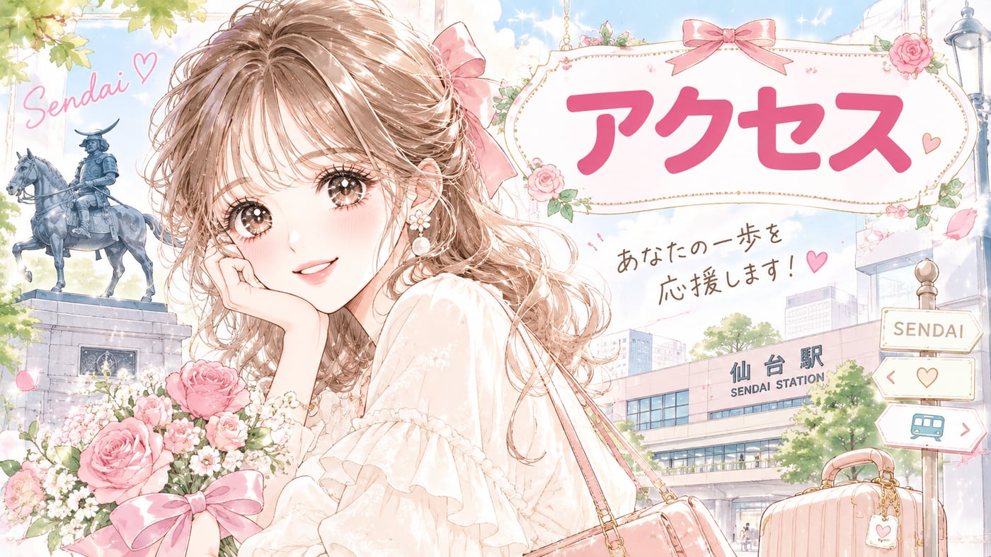アクセスのイラスト
