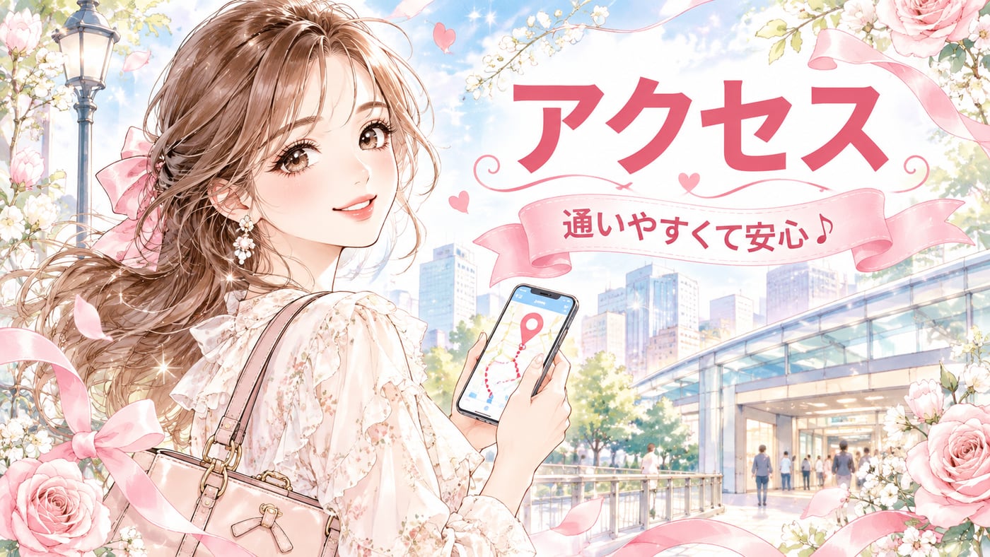 アクセスのイラスト