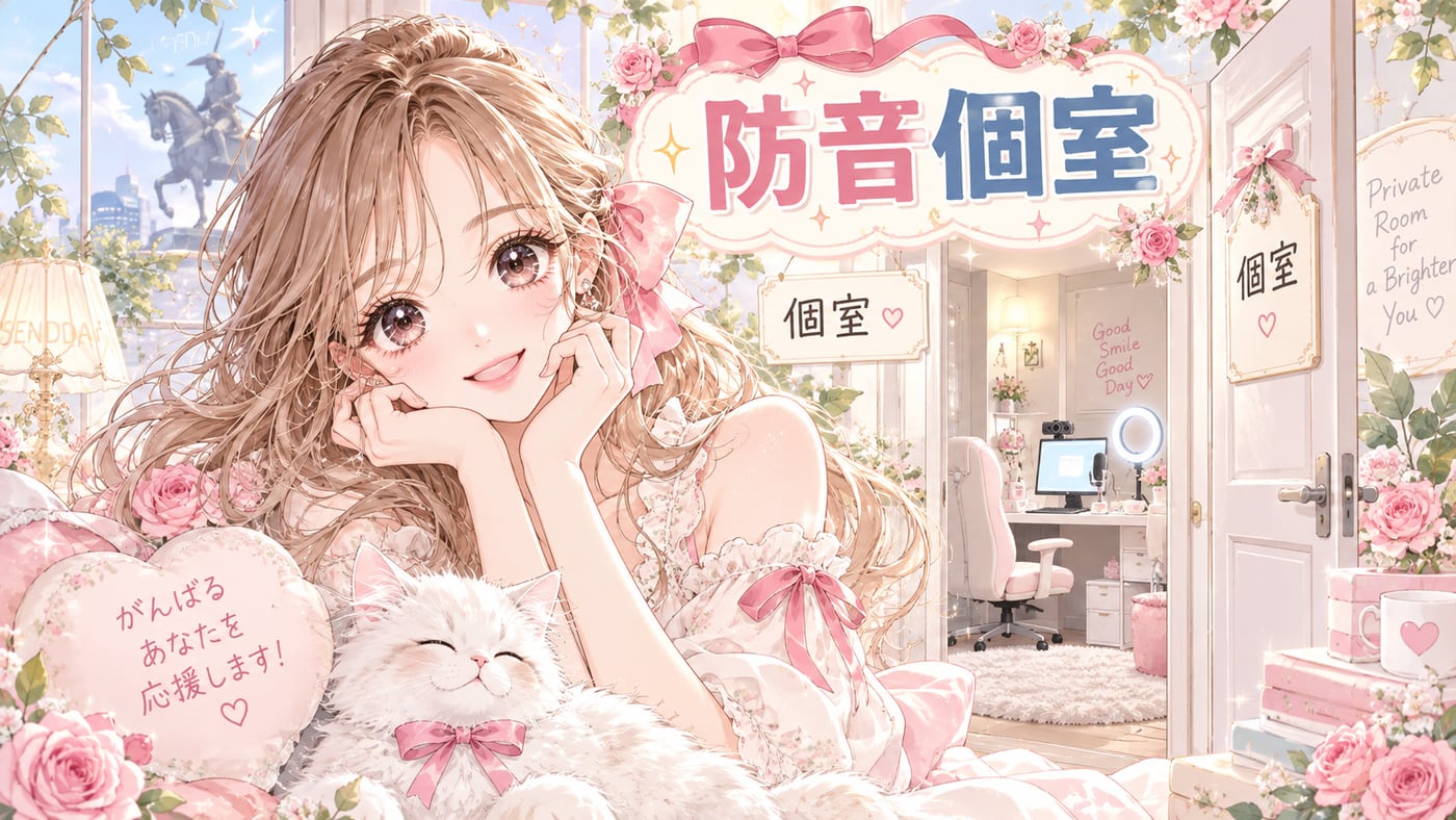 防音個室・個室のイラスト