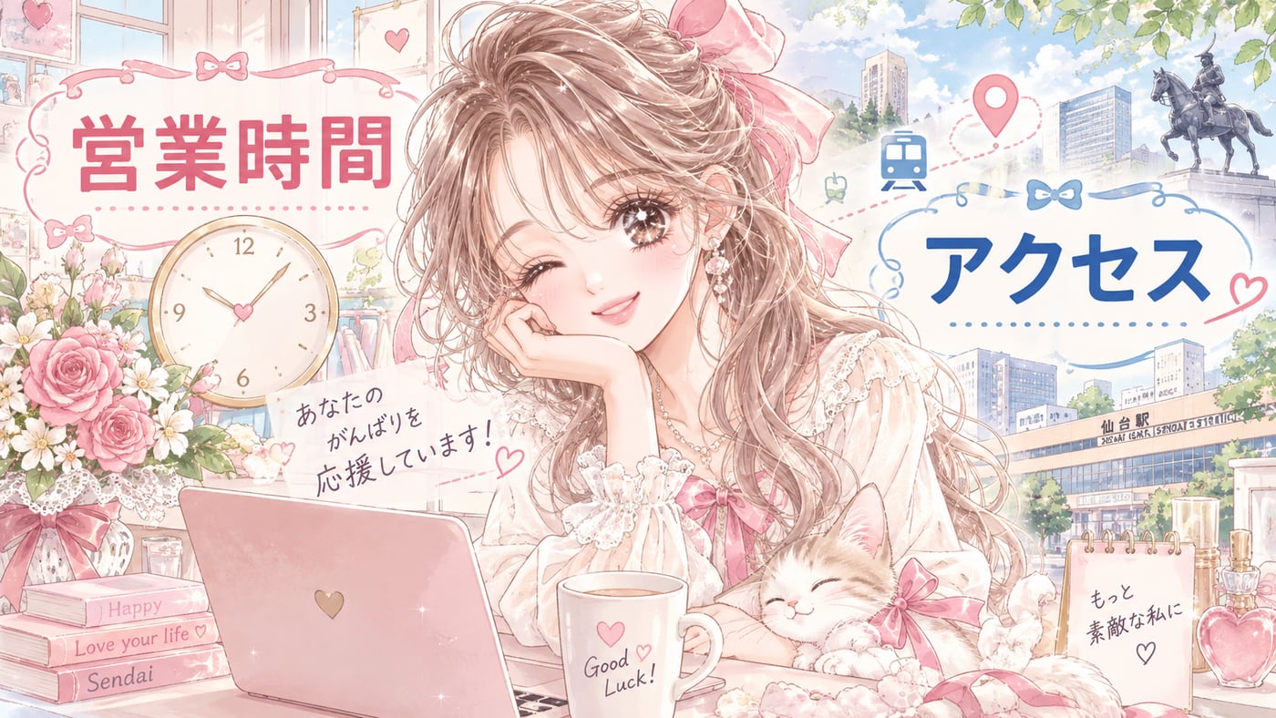 営業時間・アクセスのイラスト