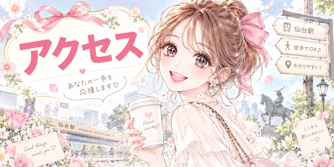 アクセスのイラスト