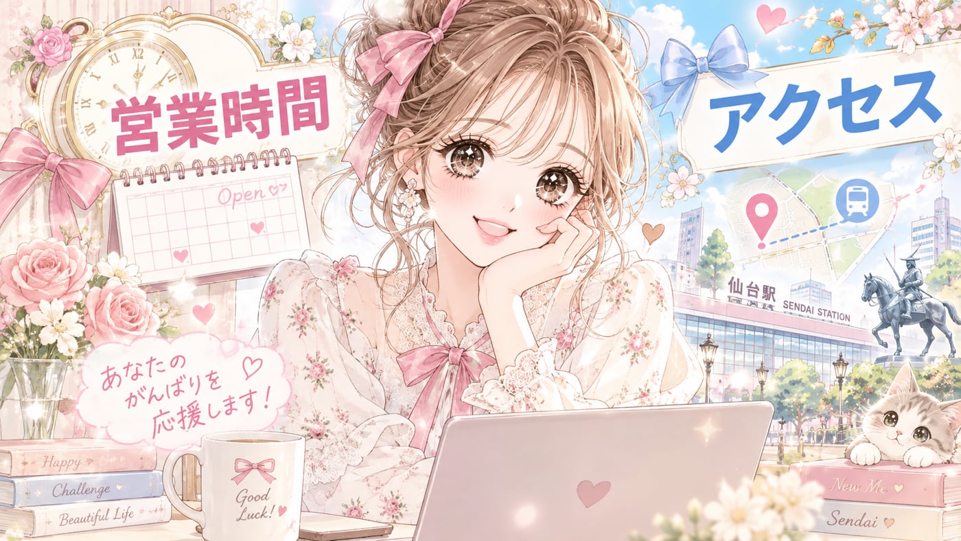 営業時間・アクセスのイラスト