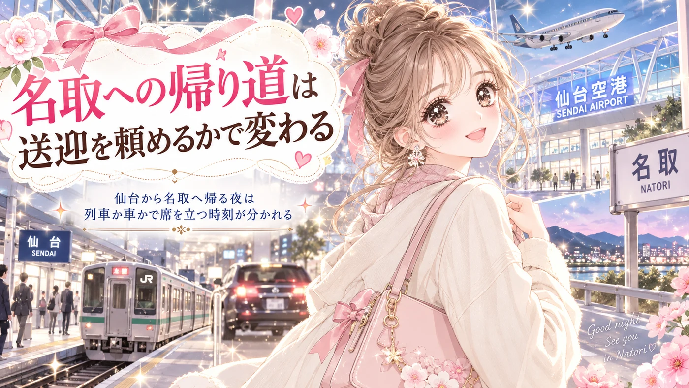 名取への帰り道は送迎を頼めるかで変わる