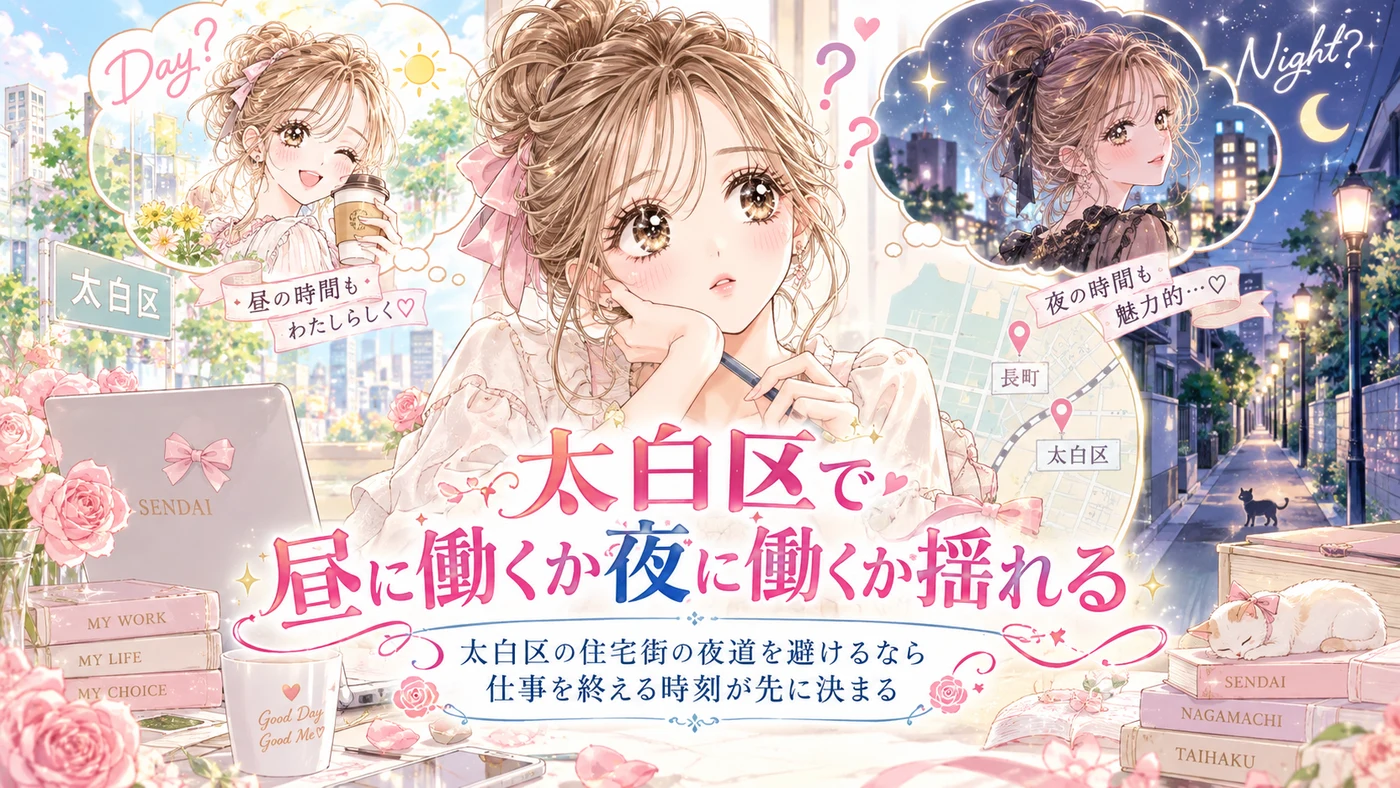 太白区で昼に働くか夜に働くか揺れる