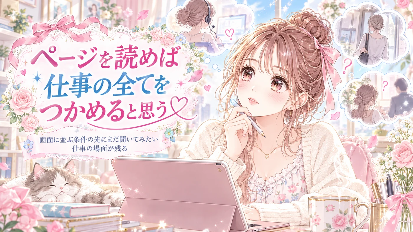 ページを読めば仕事の全てをつかめると思う
