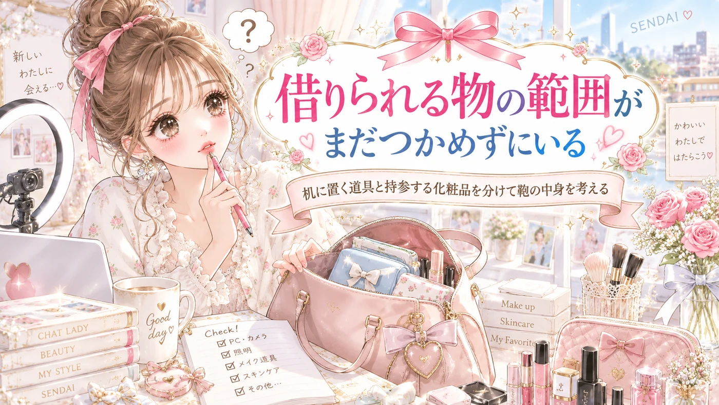 借りられる物の範囲がまだつかめずにいる