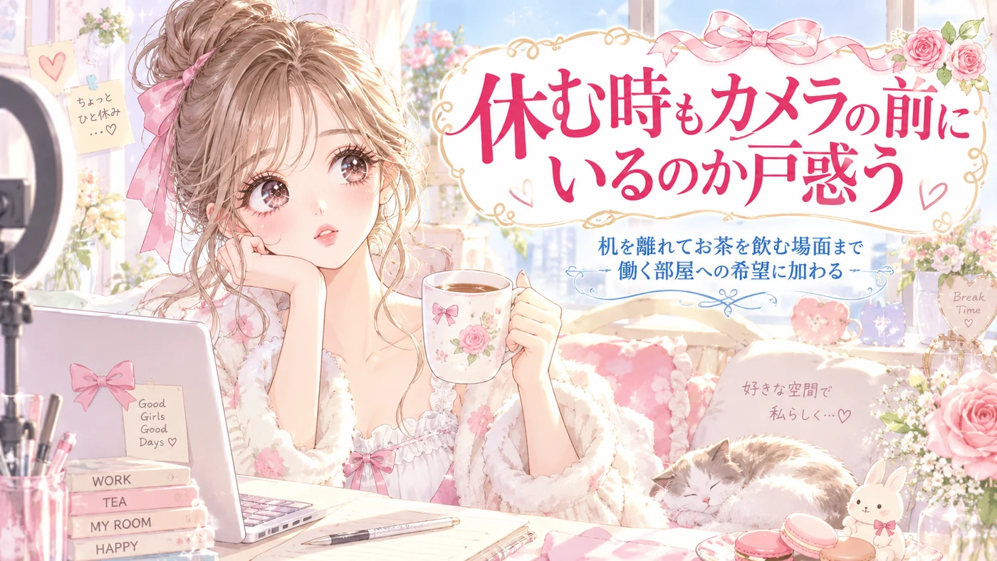 休む時もカメラの前にいるのか戸惑う