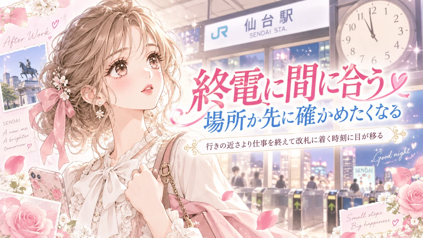 終電に間に合う場所か先に確かめたくなる