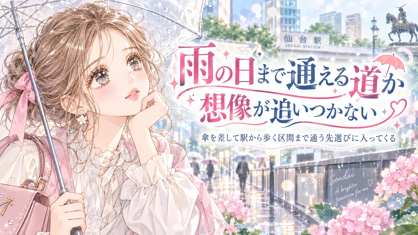 雨の日まで通える道か想像が追いつかない