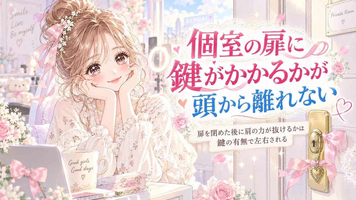 個室の扉に鍵がかかるかが頭から離れない