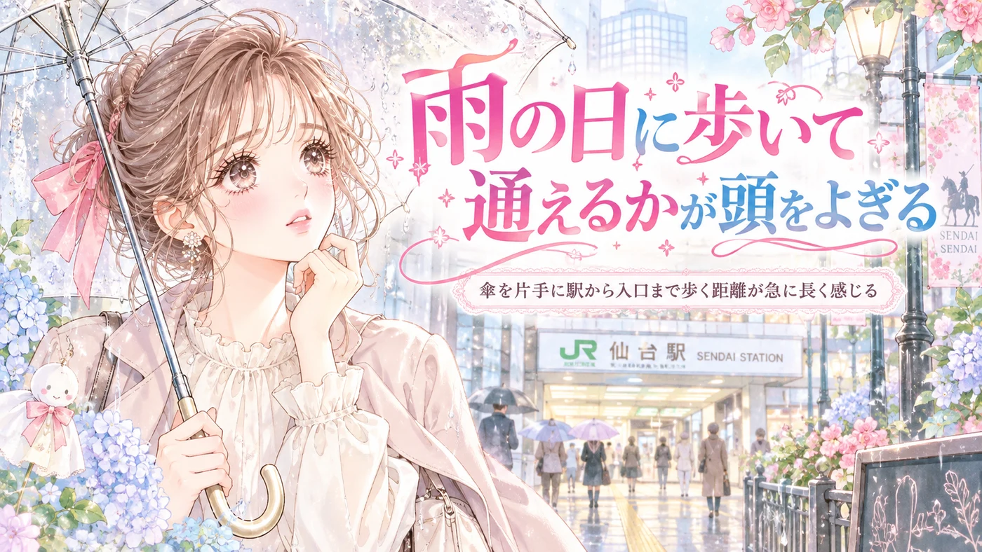 雨の日に歩いて通えるかが頭をよぎる
