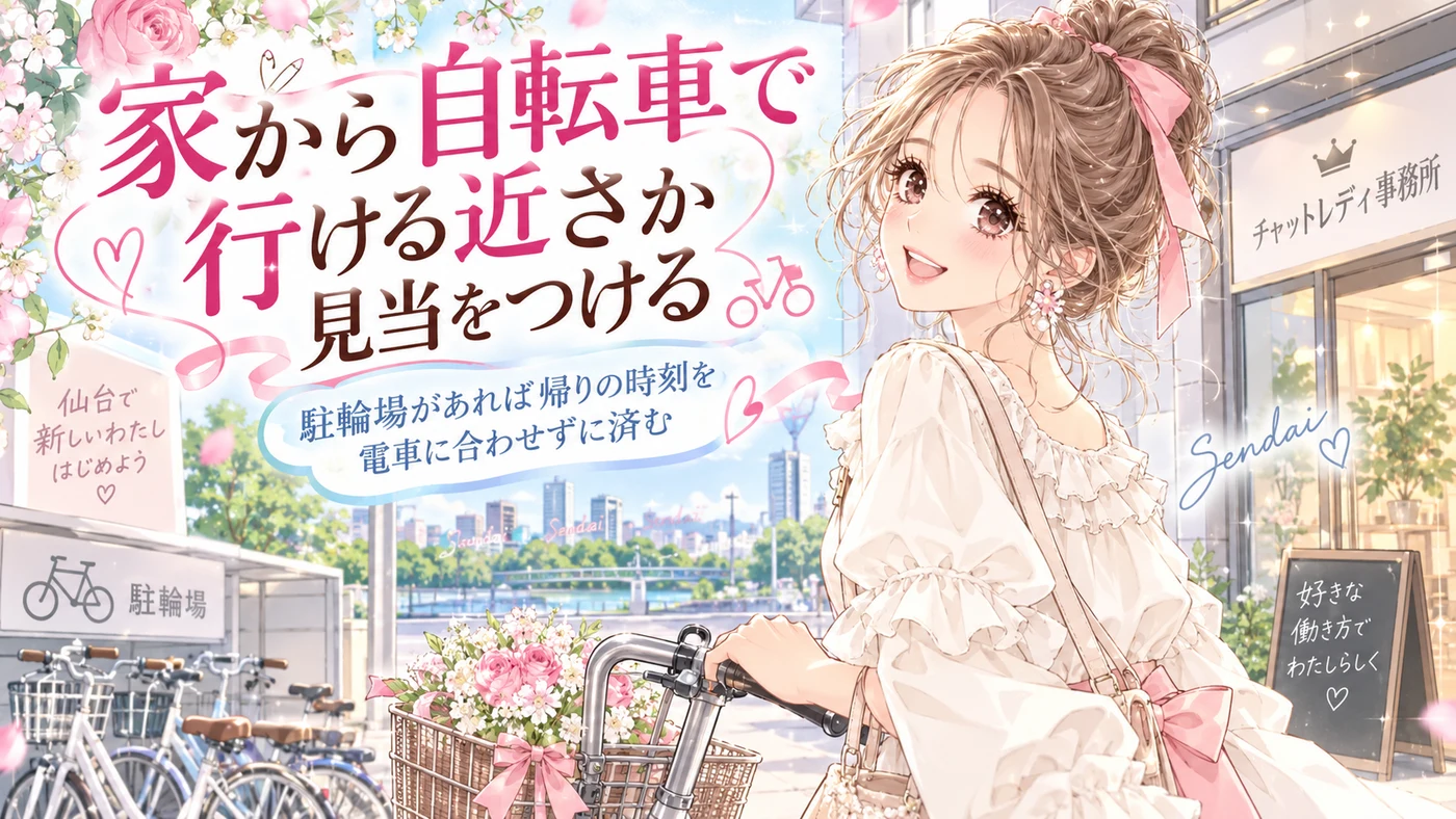 家から自転車で行ける近さか見当をつける