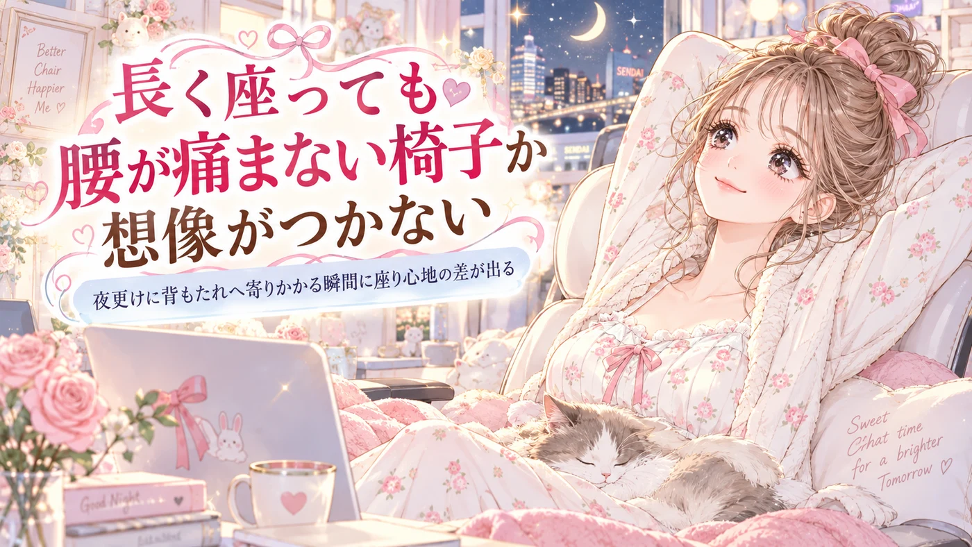 長く座っても腰が痛まない椅子か想像がつかない