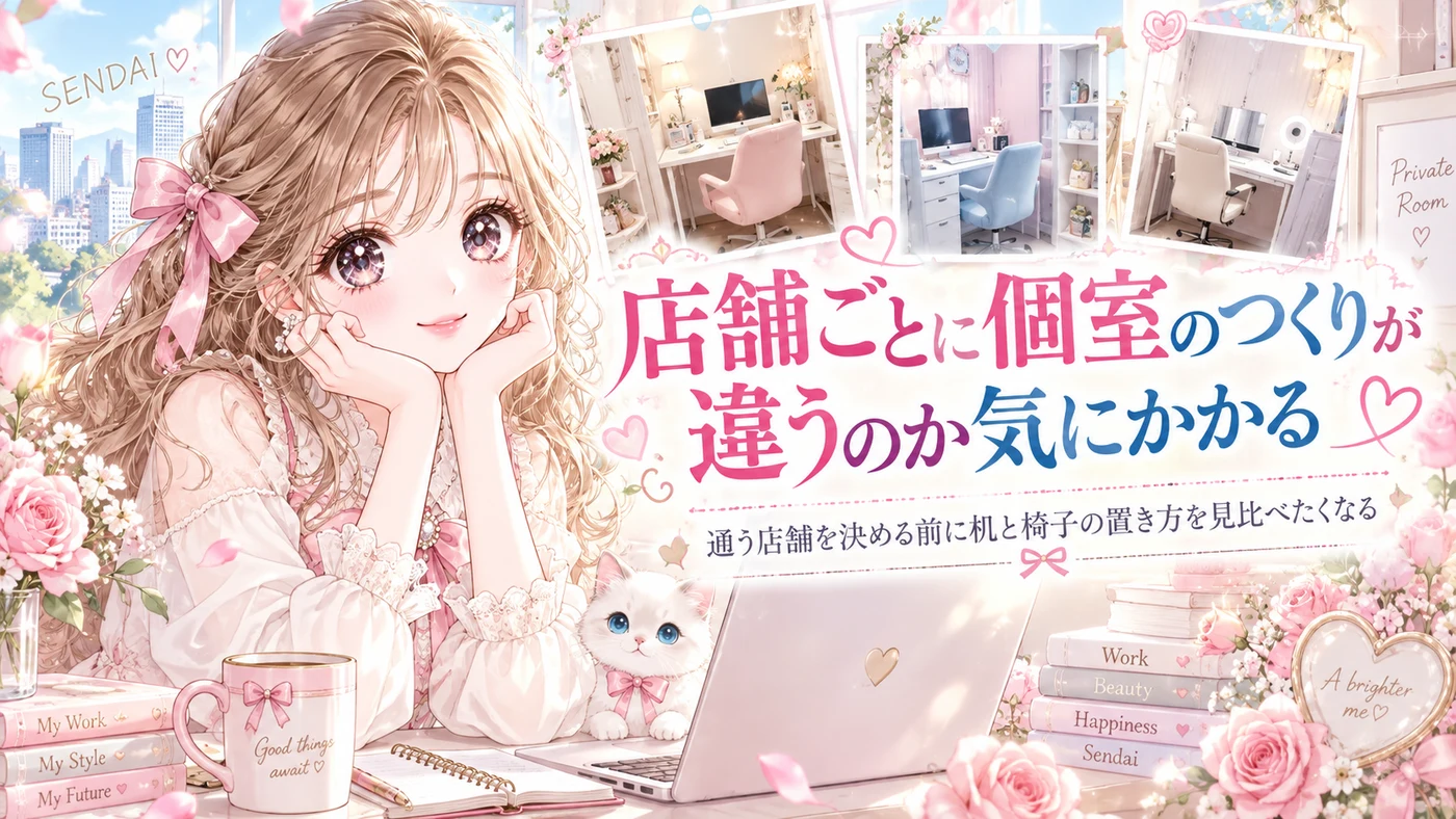 店舗ごとに個室のつくりが違うのか気にかかる