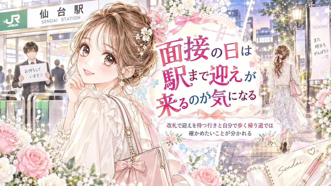 面接の日は駅まで迎えが来るのか気になる
