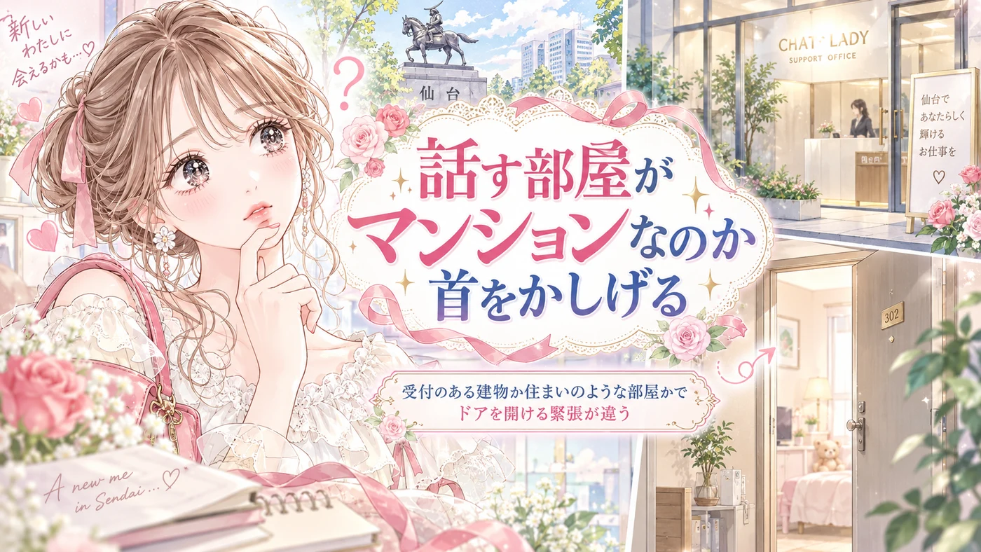 話す部屋がマンションなのか首をかしげる