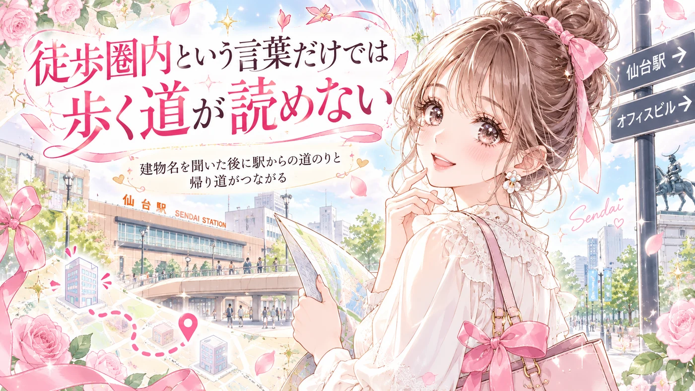 徒歩圏内という言葉だけでは歩く道が読めない