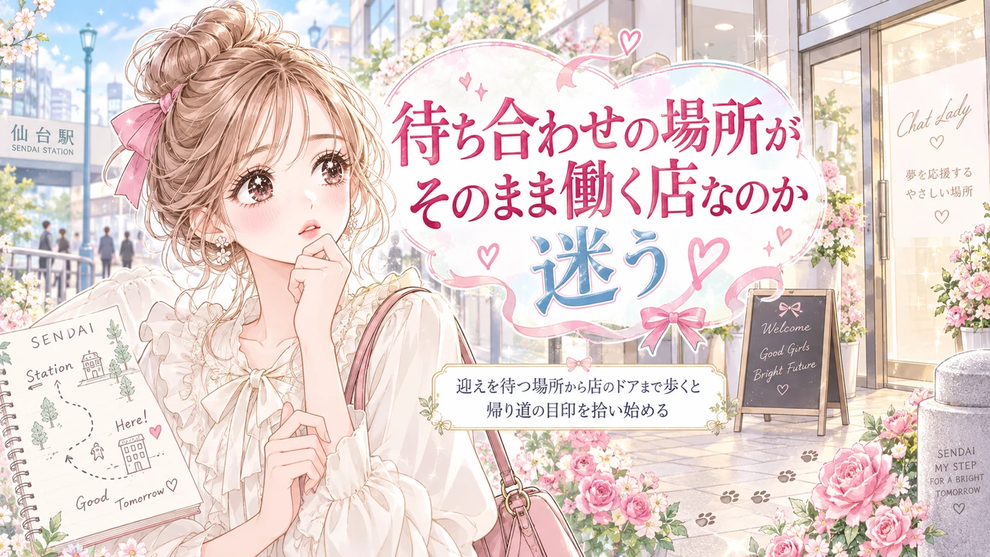 待ち合わせの場所がそのまま働く店なのか迷う