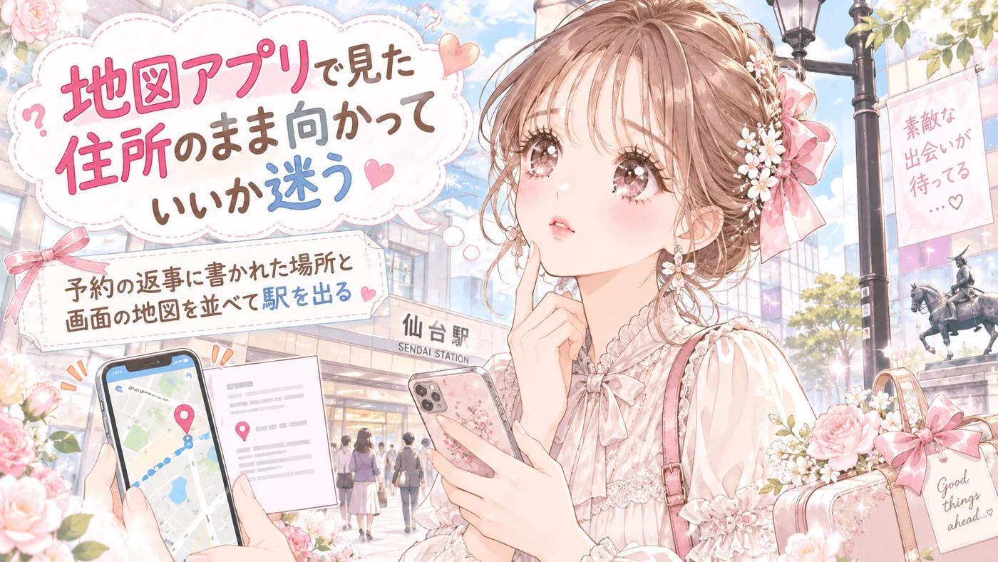 地図アプリで見た住所のまま向かっていいか迷う