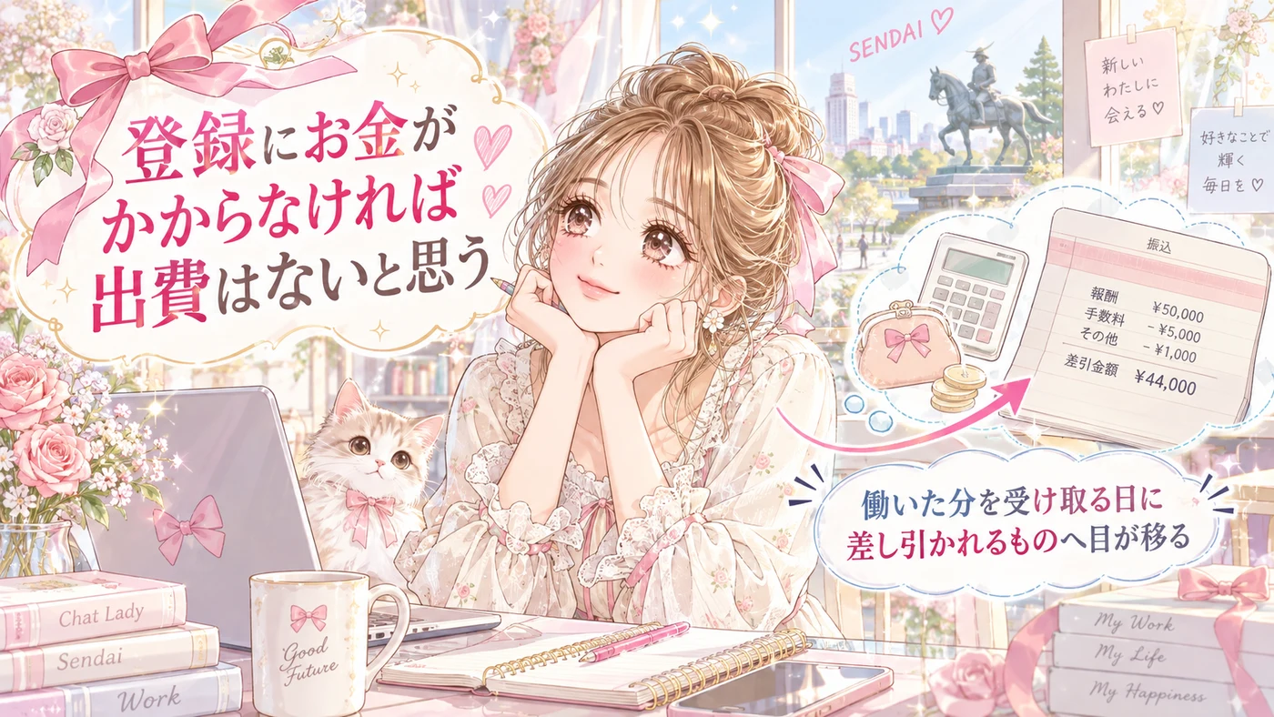 登録にお金がかからなければ出費はないと思う