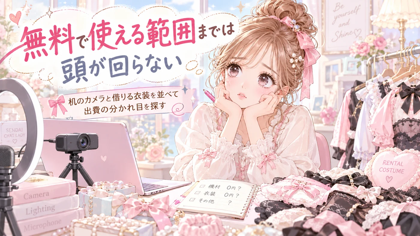 無料で使える範囲までは頭が回らない