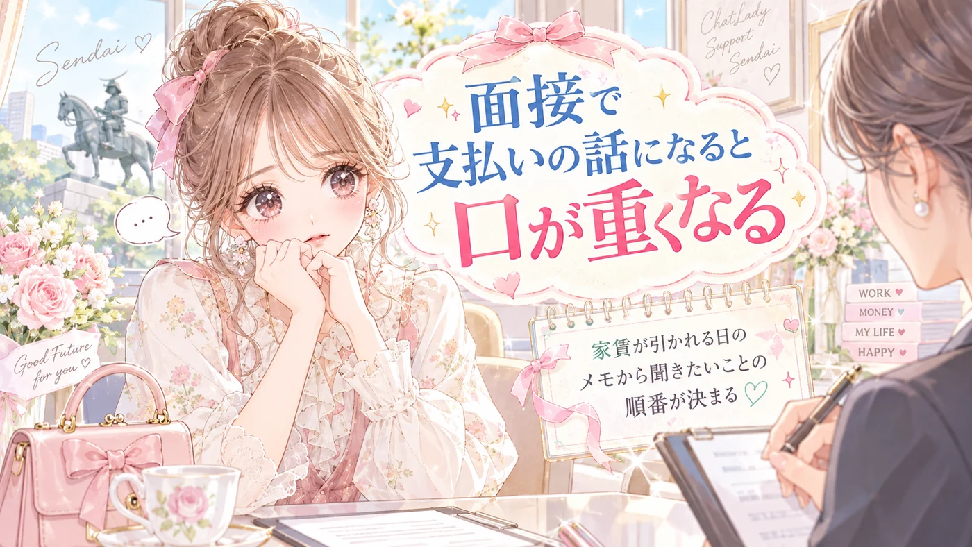 面接で支払いの話になると口が重くなる