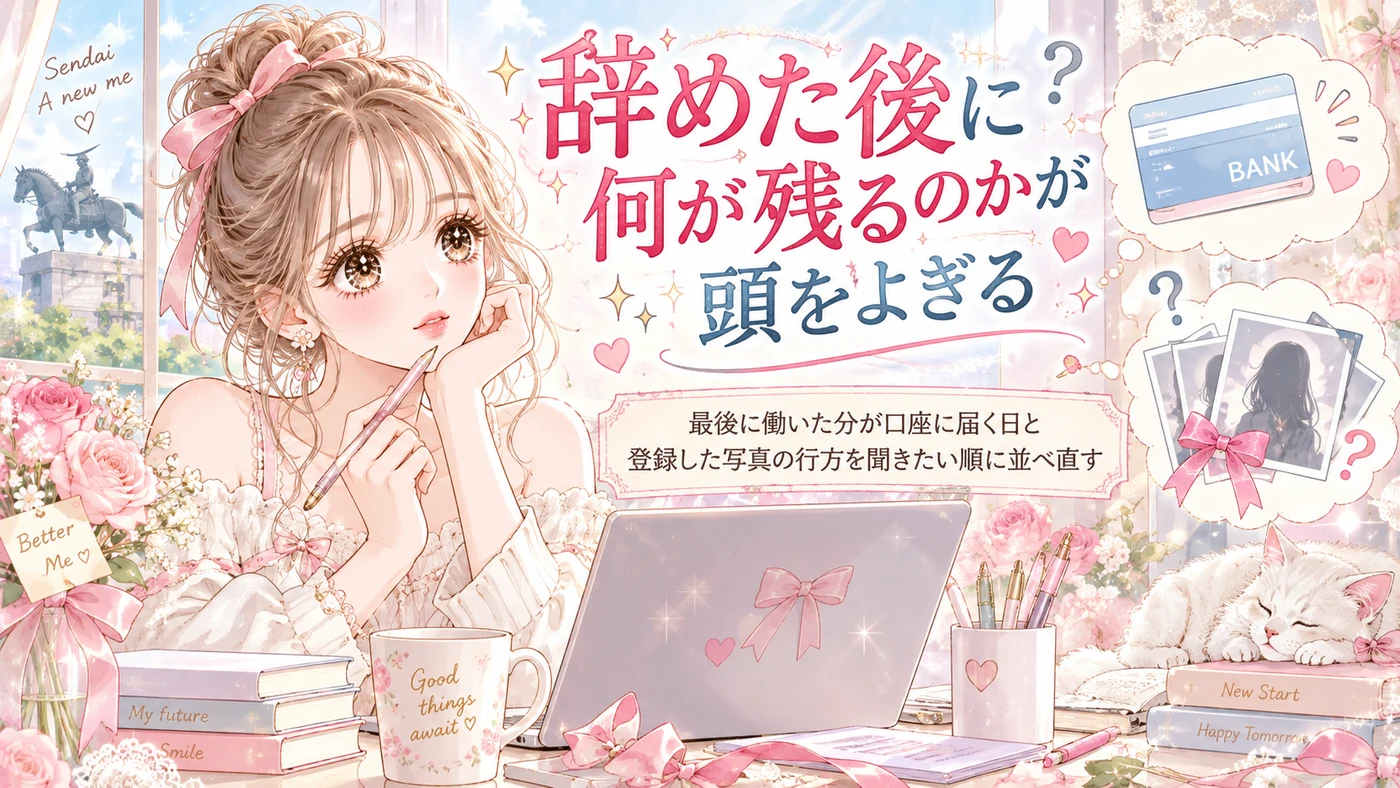 辞めた後に何が残るのかが頭をよぎる