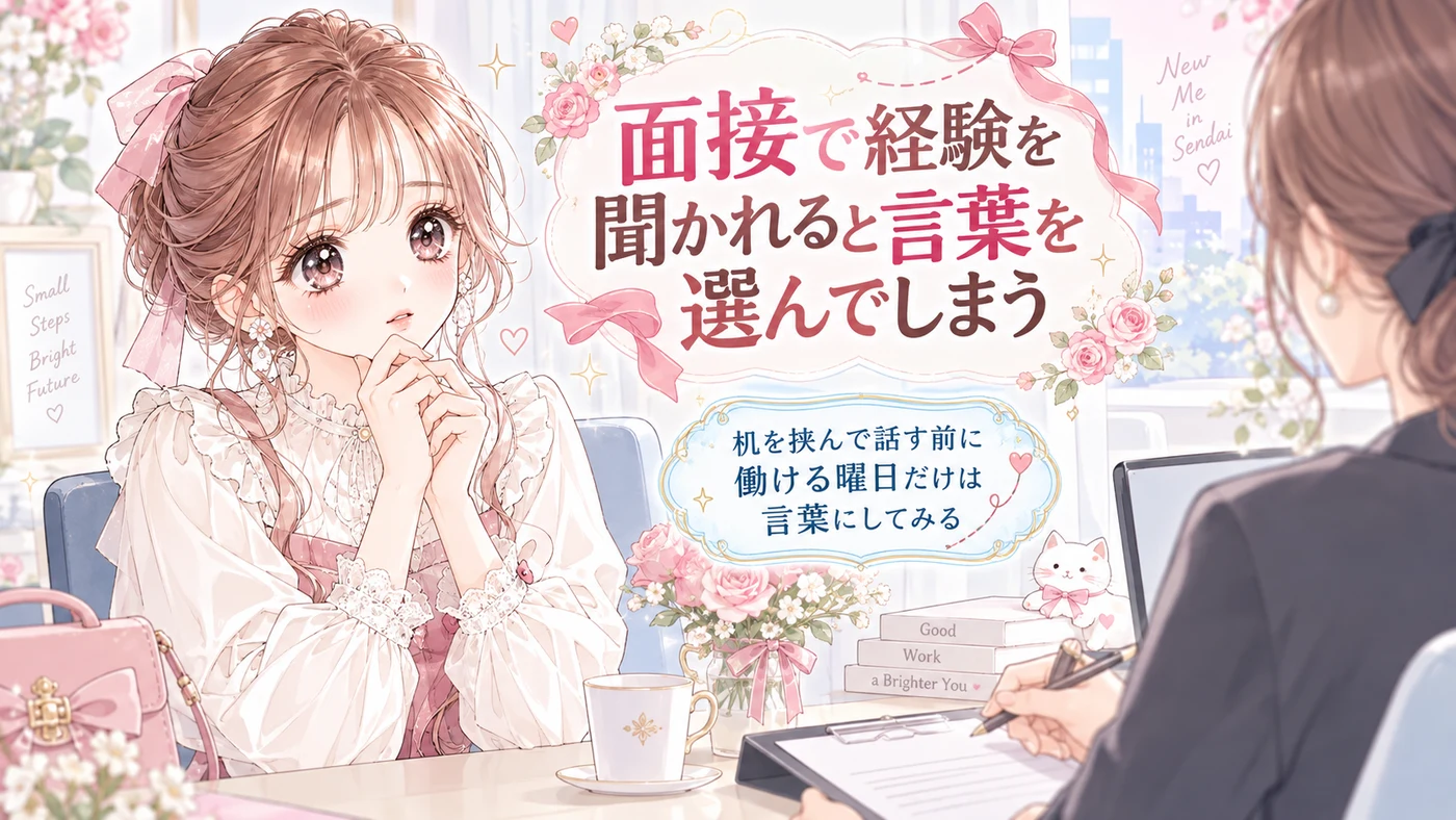 面接で経験を聞かれると言葉を選んでしまう
