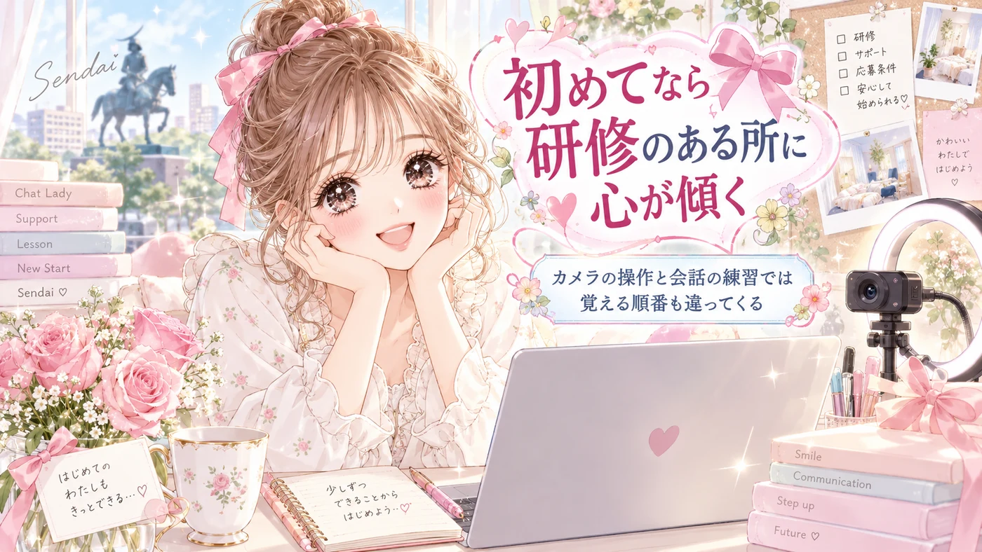 初めてなら研修のある所に心が傾く