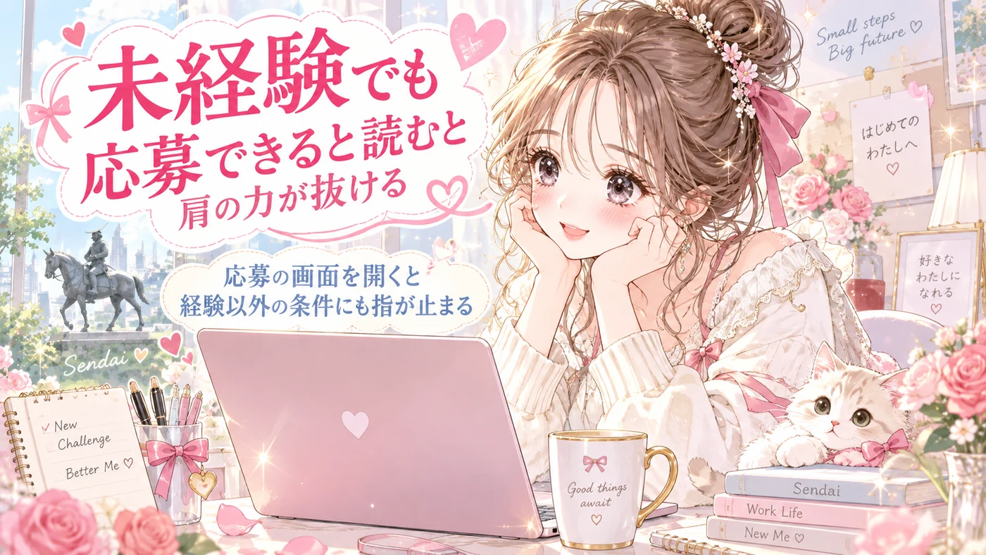 未経験でも応募できると読むと肩の力が抜ける