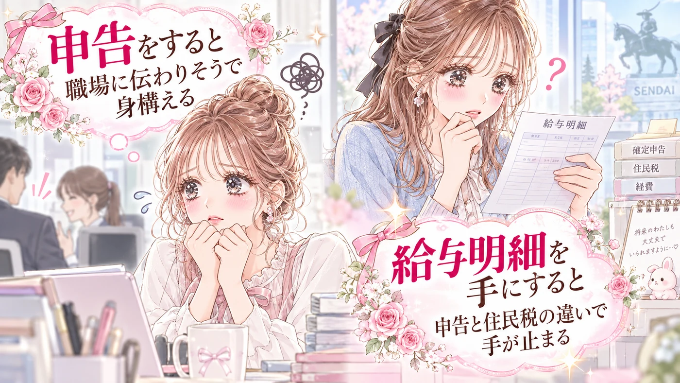 申告をすると職場に伝わりそうで身構える
