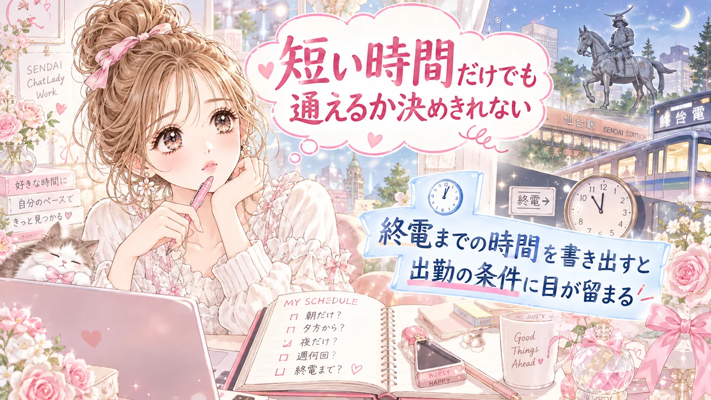 短い時間だけでも通えるか決めきれない