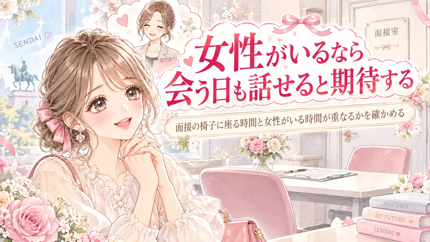 女性がいるなら会う日も話せると期待する
